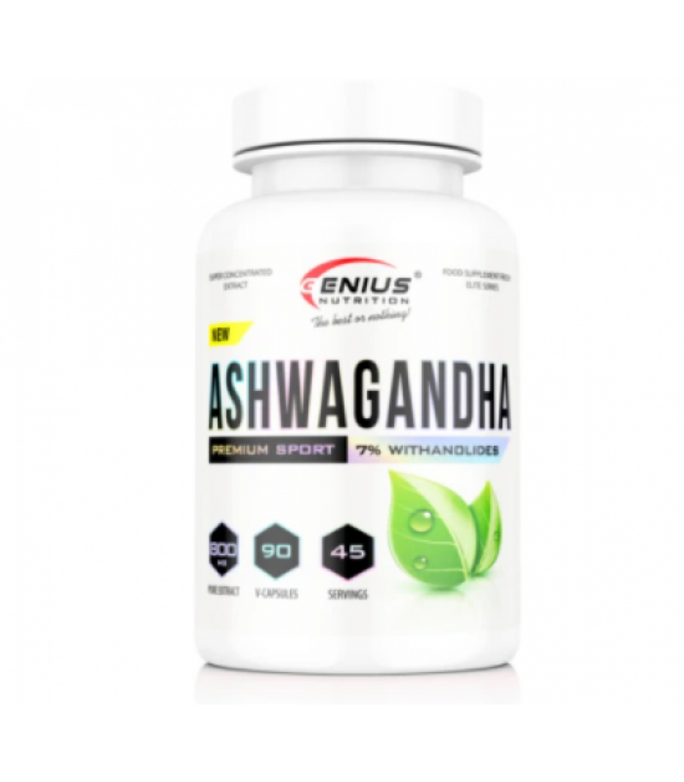 Genius Nutrition Ashwagandha - 90 caps / 45 servs